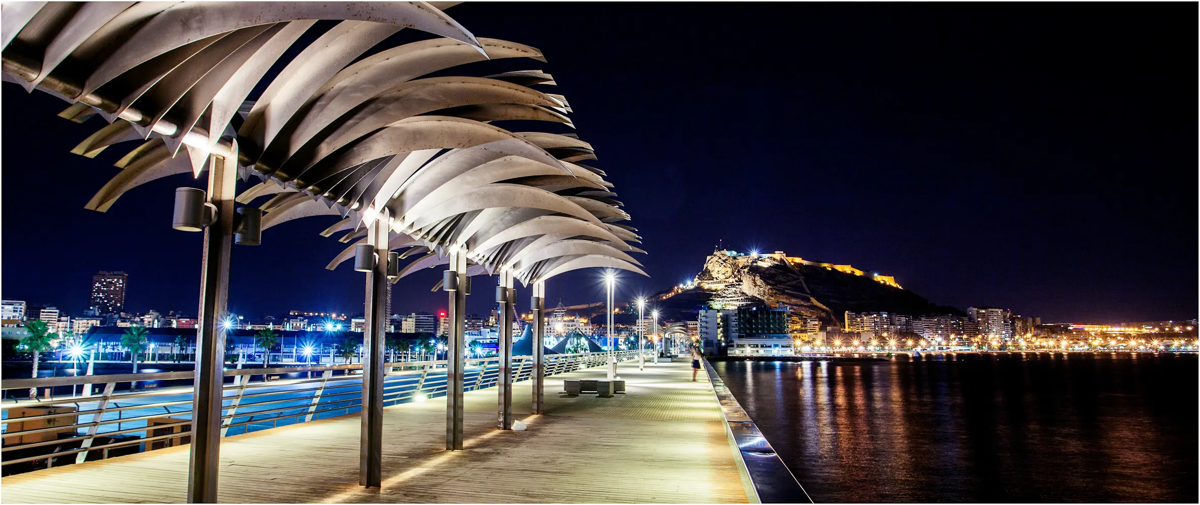 El Paseo Volado del puerto alicante